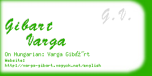 gibart varga business card
